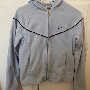 Light blue Nike fleece zip up